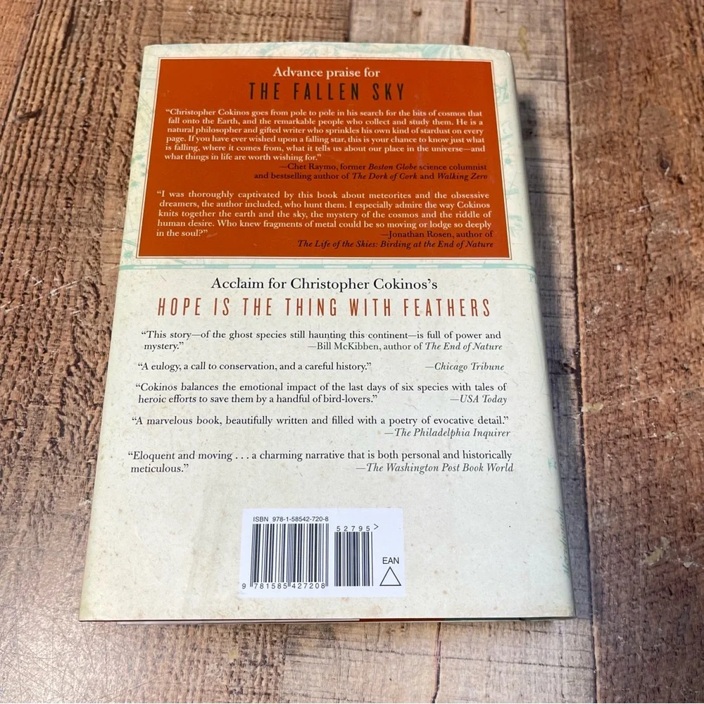 The Fallen Sky Christopher Cokinos Hardcover Book Science FIRST EDITION History
